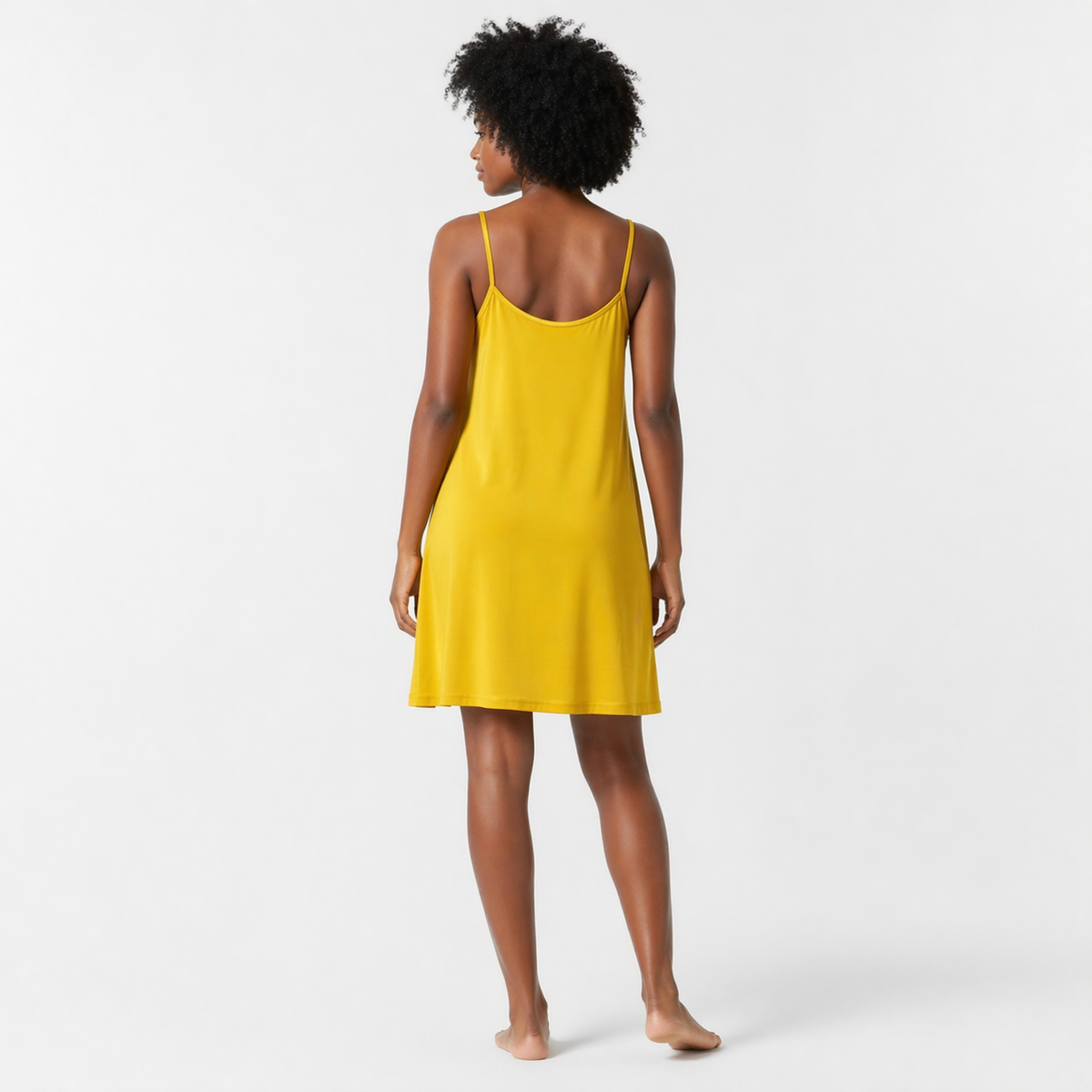 Fond de robe jaune dos