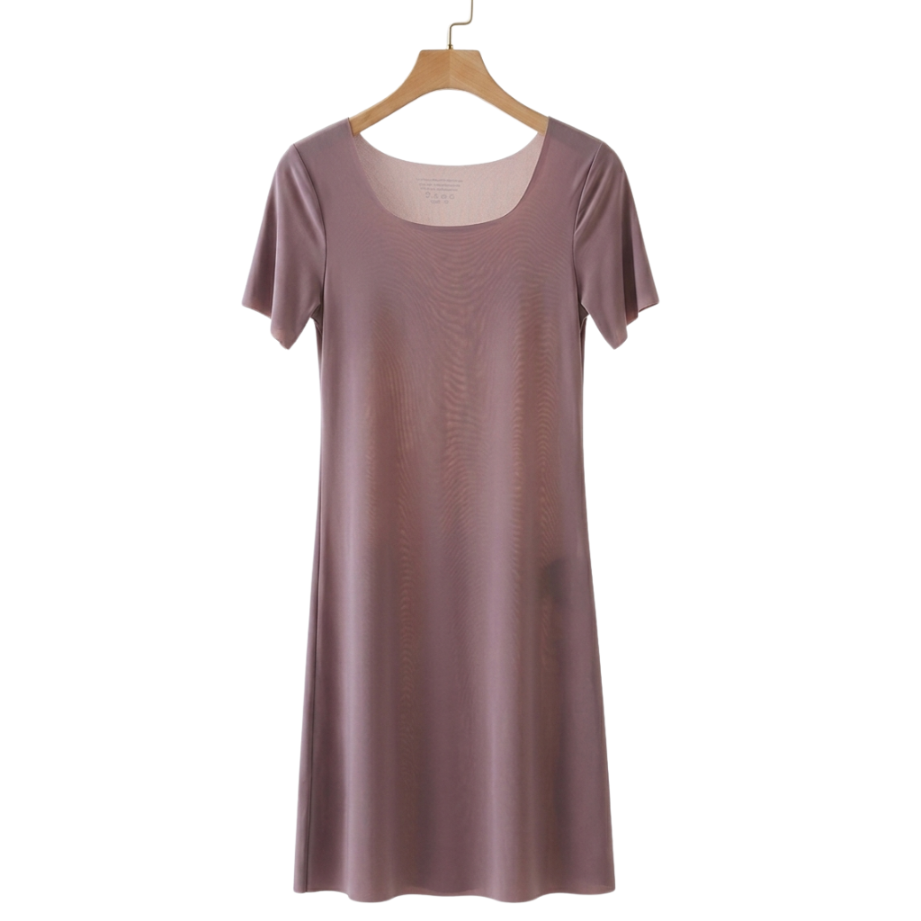 Fond de robe manche courte violet