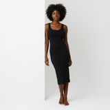 Fond de robe noir longue