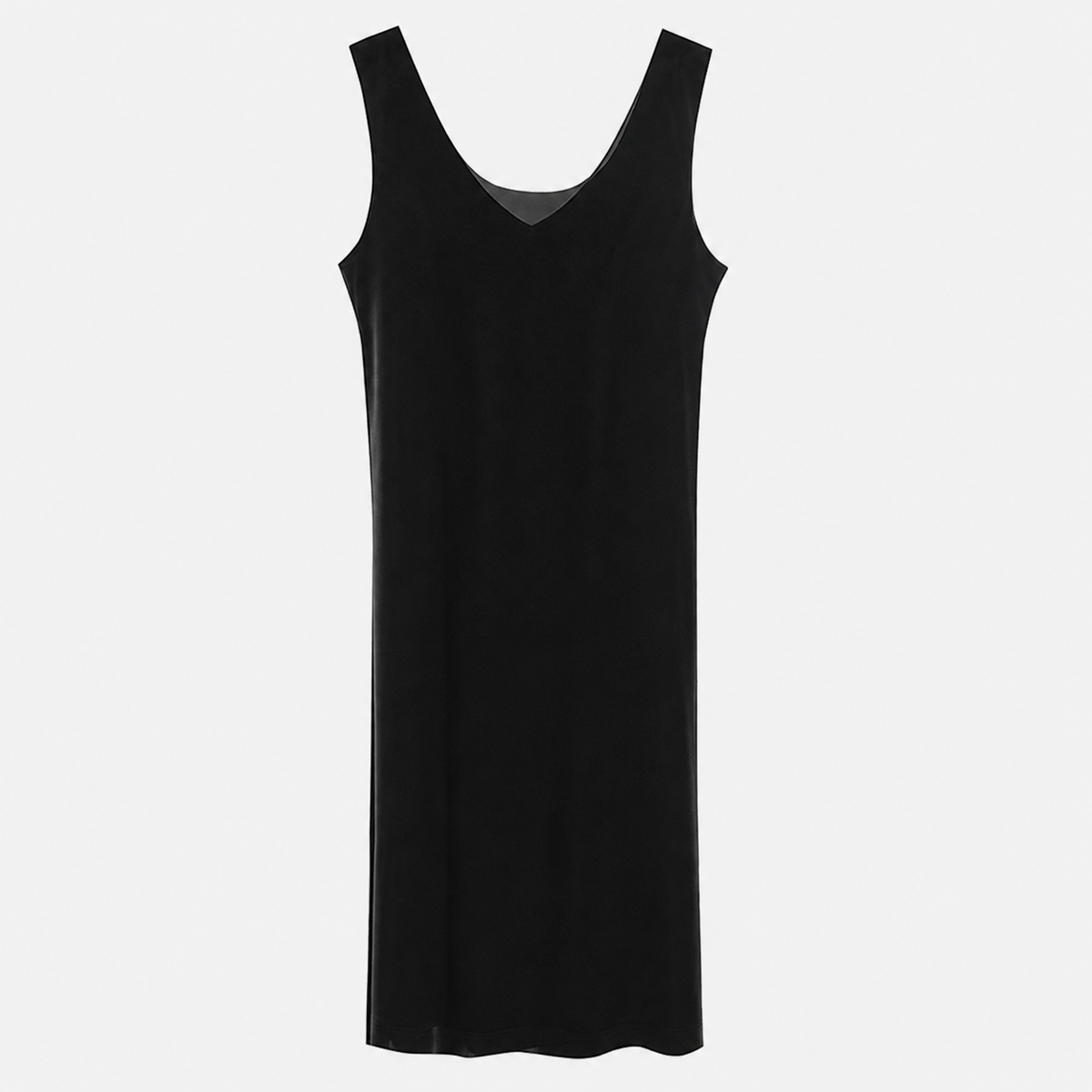 Fond de robe noir longue detail