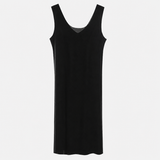Fond de robe noir longue detail