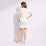 Fond de robe soie blanche