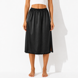 Jupon sous robe fluide noir face
