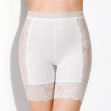 Short blanc sous robe